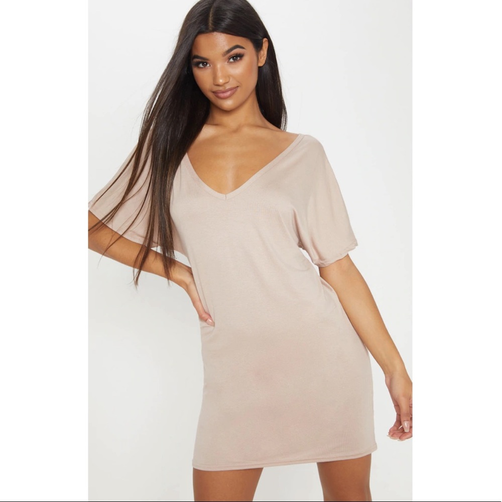 V neck T-shirt dress 💗